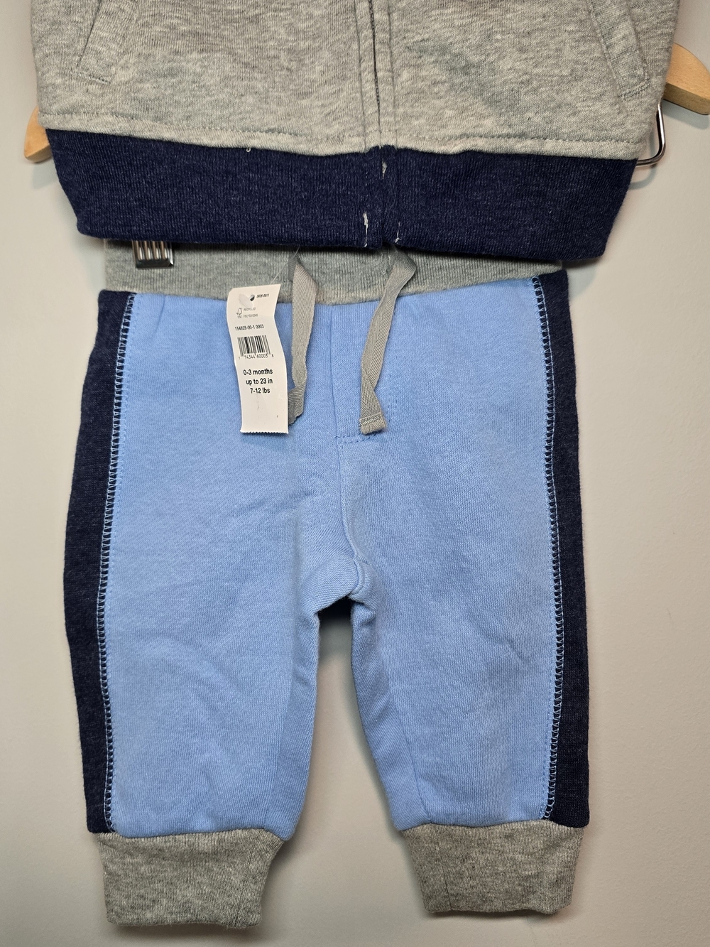 GAP Baby Blue & Gray Hoodie Jogger Set - Picture 7 of 8